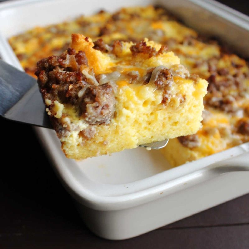 Cornbread and Sausage Casserole