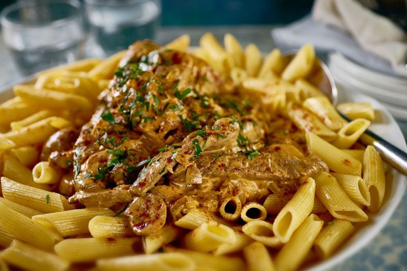 Russian Stroganoff Penne