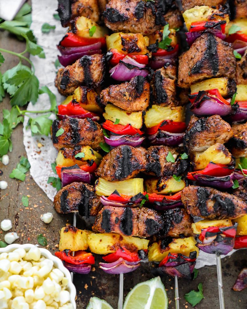 Spicy Jamaican Jerk Chicken Kabobs