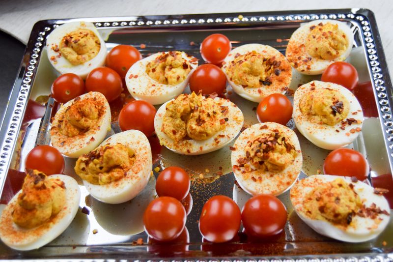 Firecracker Deviled Eggs