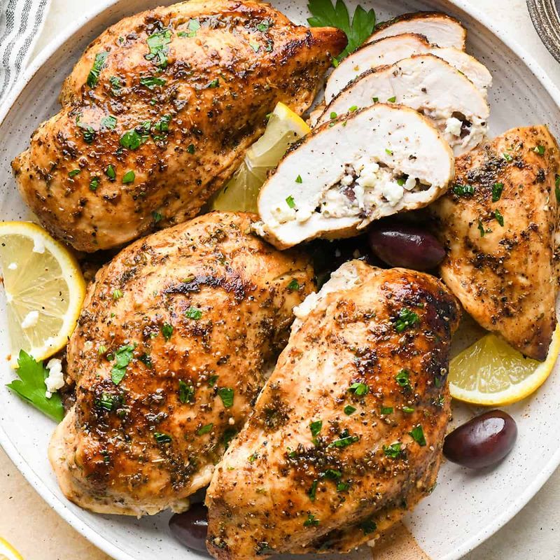 Feta Stuffed Chicken Breasts