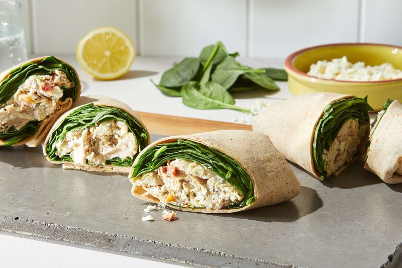 Spinach and Feta Wraps