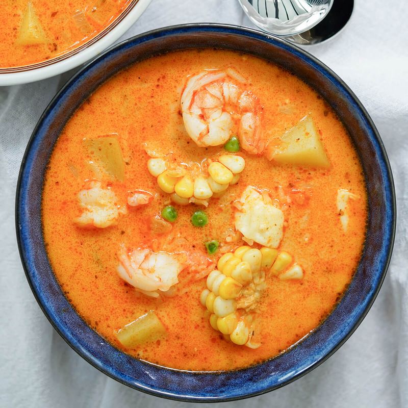 Peruvian Chupe de Camarones