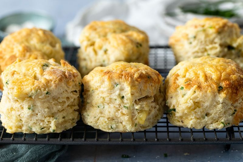 Cheddar and Chive Scones