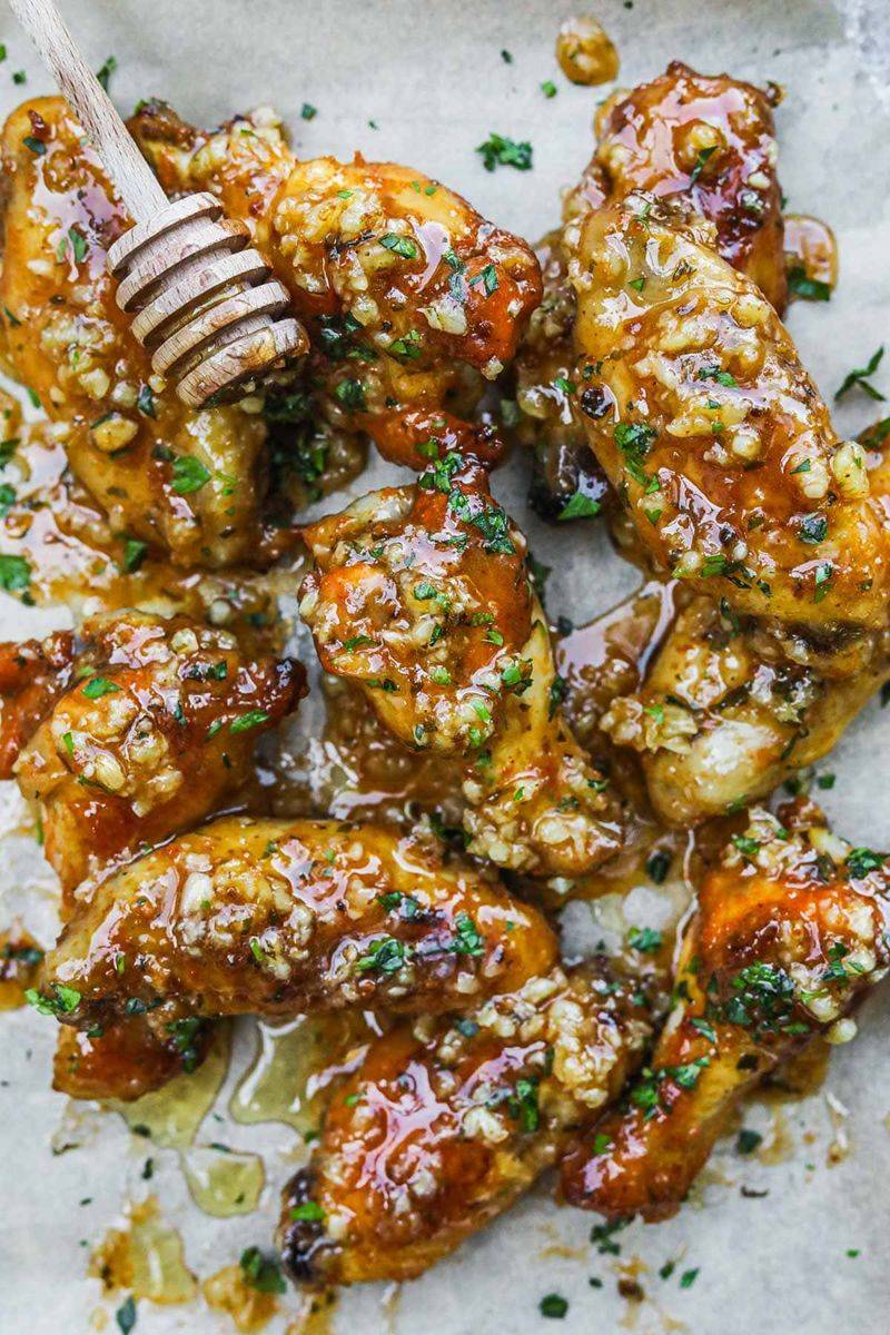 Garlic Honey Chicken Wings