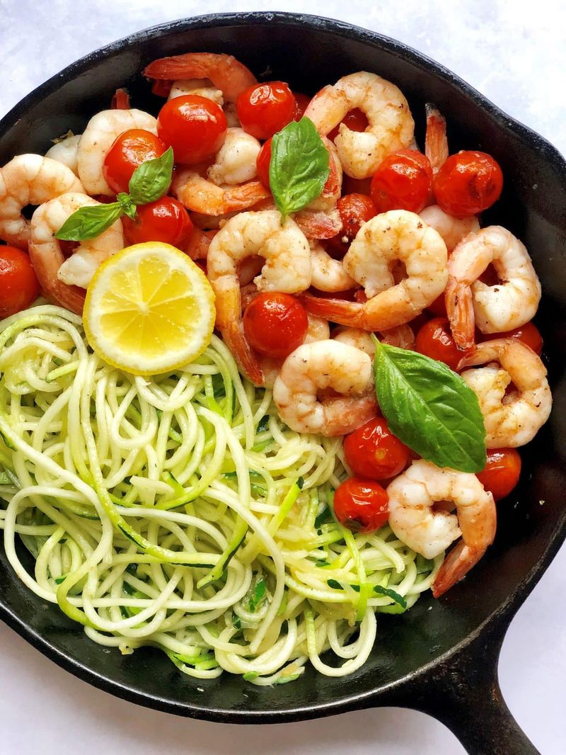 Shrimp and Zucchini Noodles