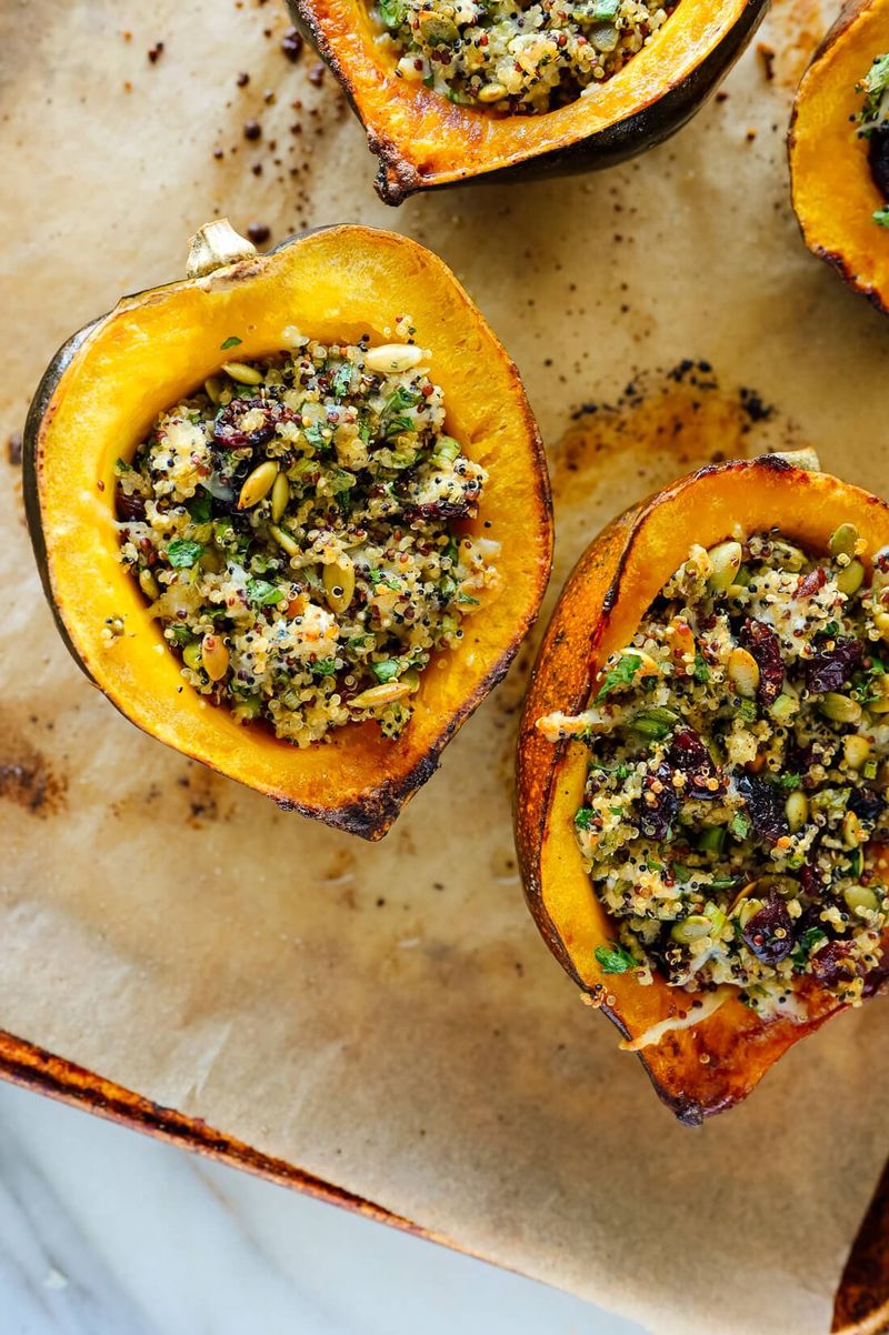 Quinoa-Stuffed Acorn Squash