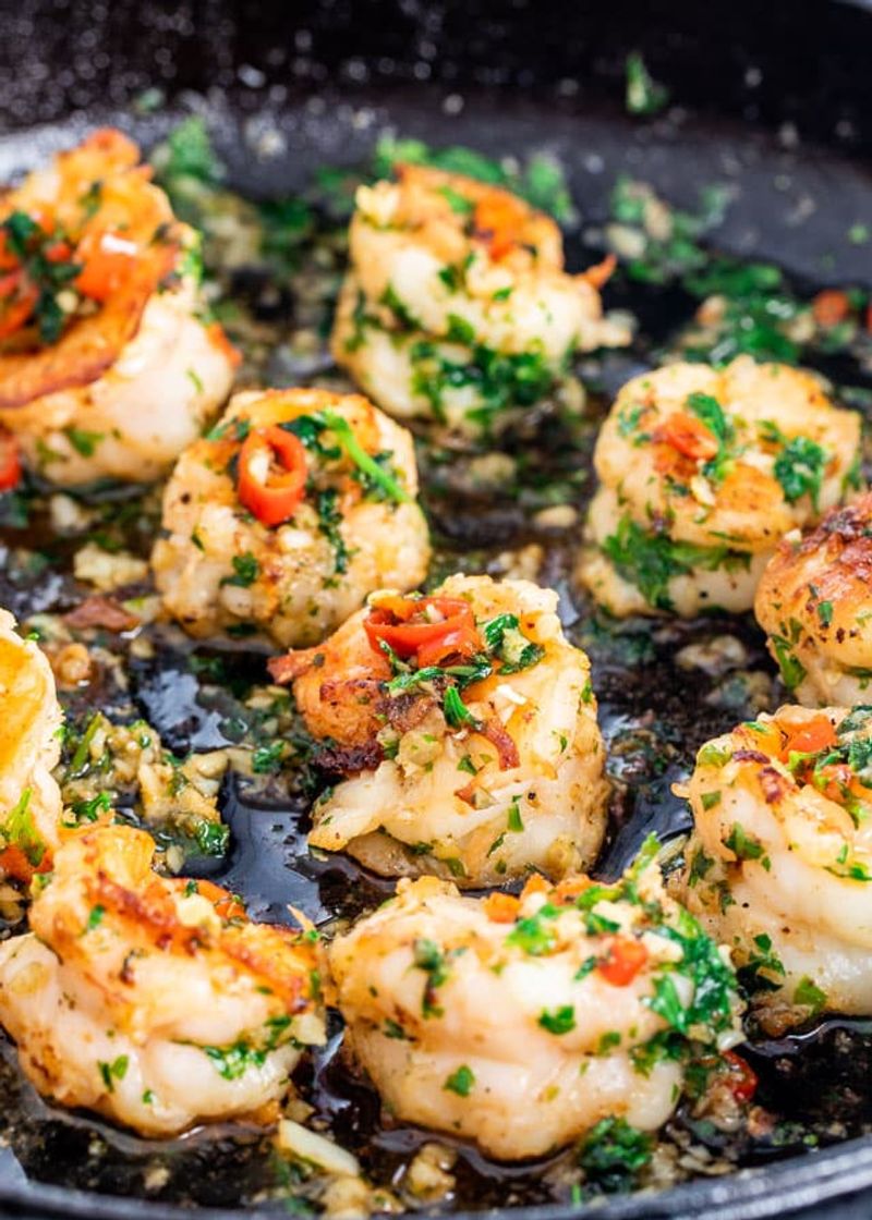Garlic Prawns with Chili
