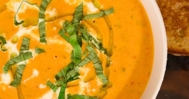 Peppery Tomato and Basil Soup