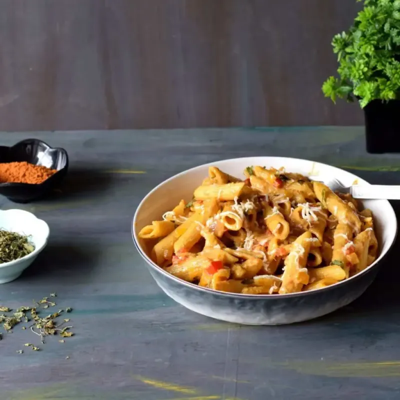 India: Curry-Spiced Penne Delight