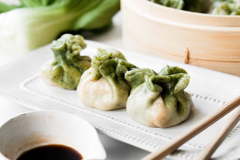 Bok Choy and Shrimp Dumplings