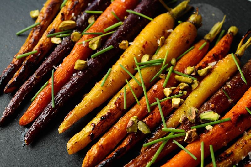 Maple Dijon Roasted Carrots