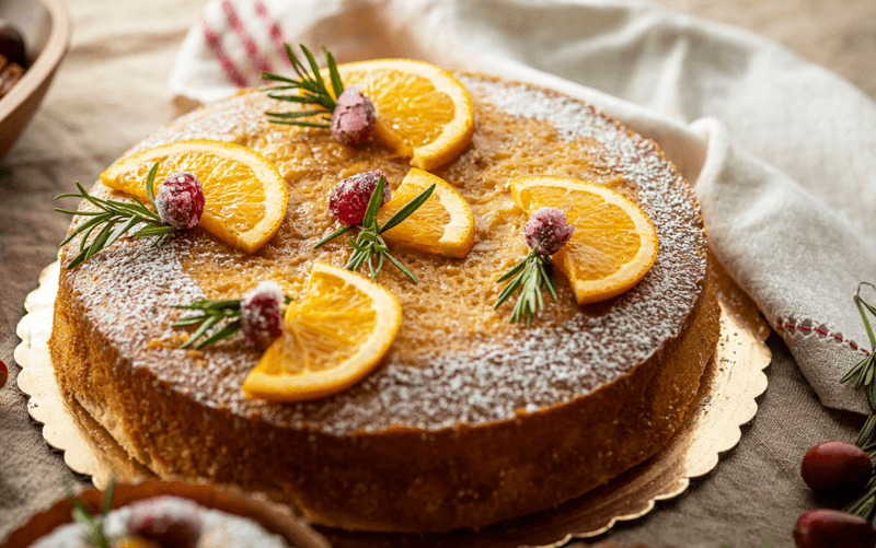 Orange Cardamom Olive Oil Cake