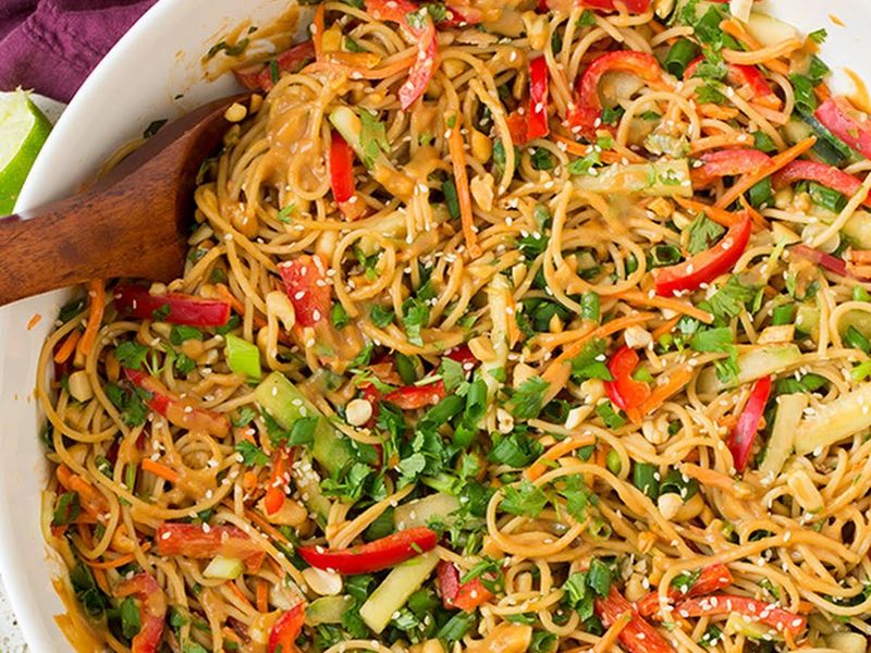 Spicy Thai Peanut Noodle Salad