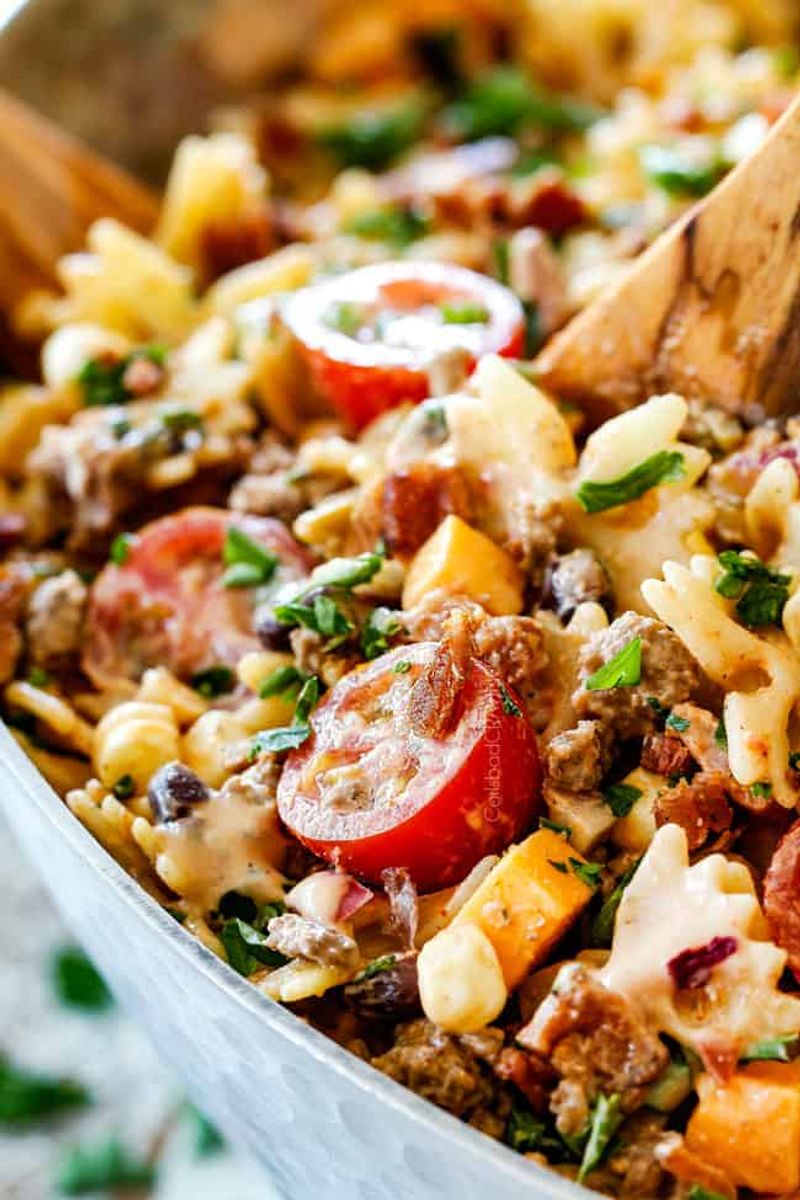 Cold Pasta Salad with Beef