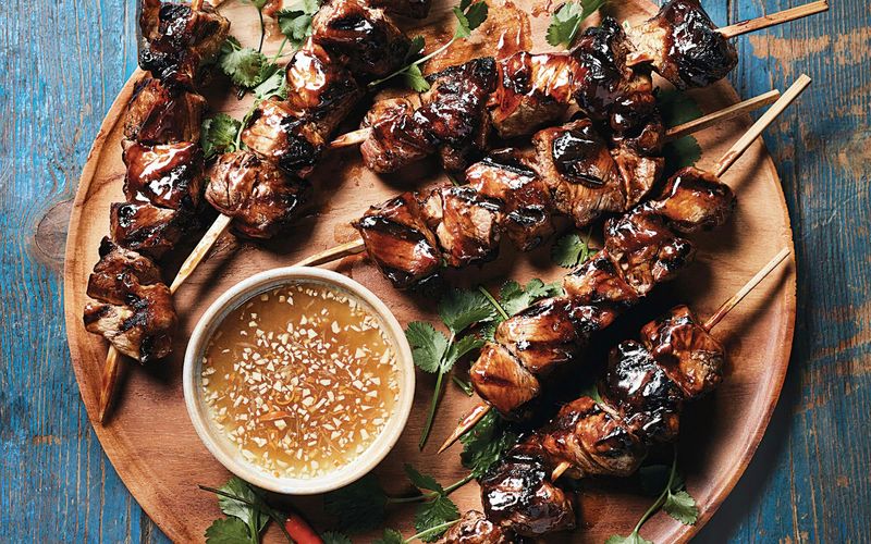 Sizzling BBQ Beef Skewers
