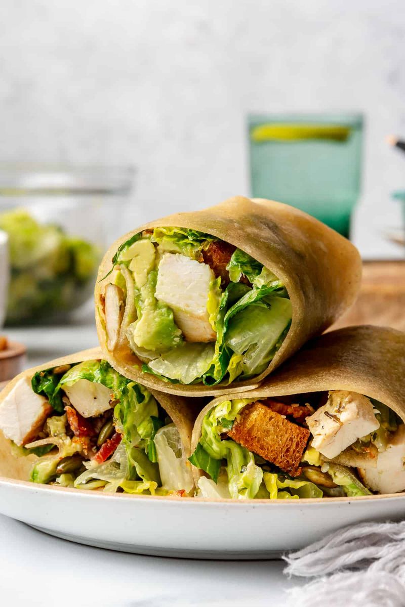 Chicken Caesar Wraps