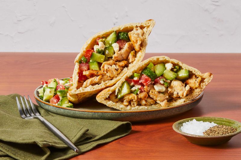 Chicken and Spinach Pita Pocket