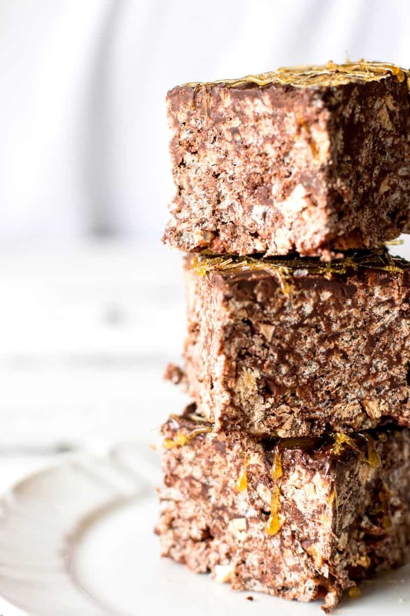Salted Caramel and Dark Chocolate Rice Krispies