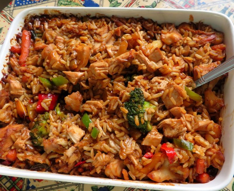 Teriyaki Chicken Rice Casserole