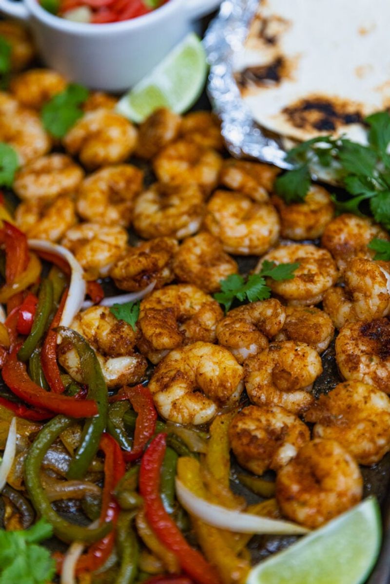 Chili Lime Shrimp and Peppers