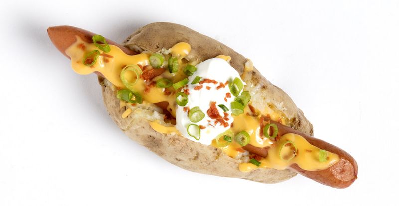 Hot Dog Baked Potatoes