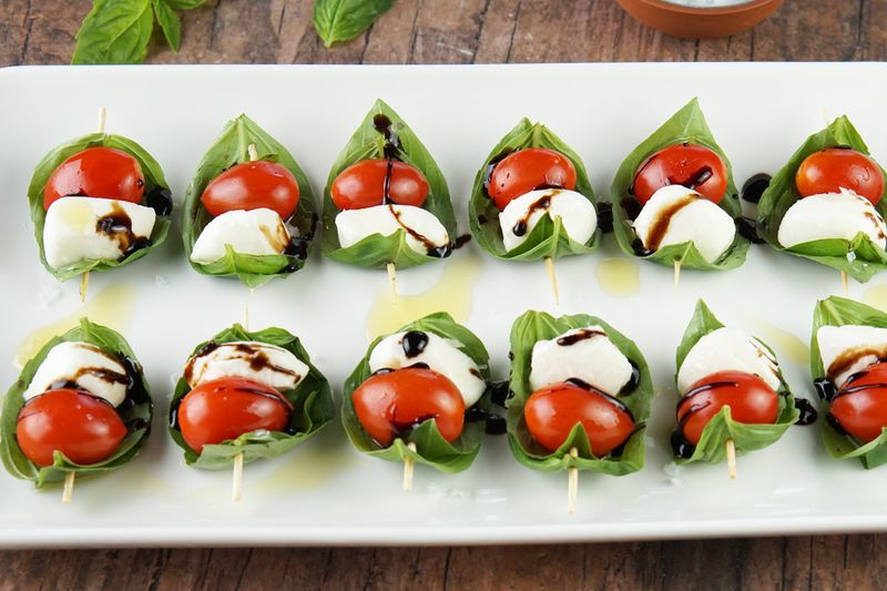 Classic Caprese Salad Skewers