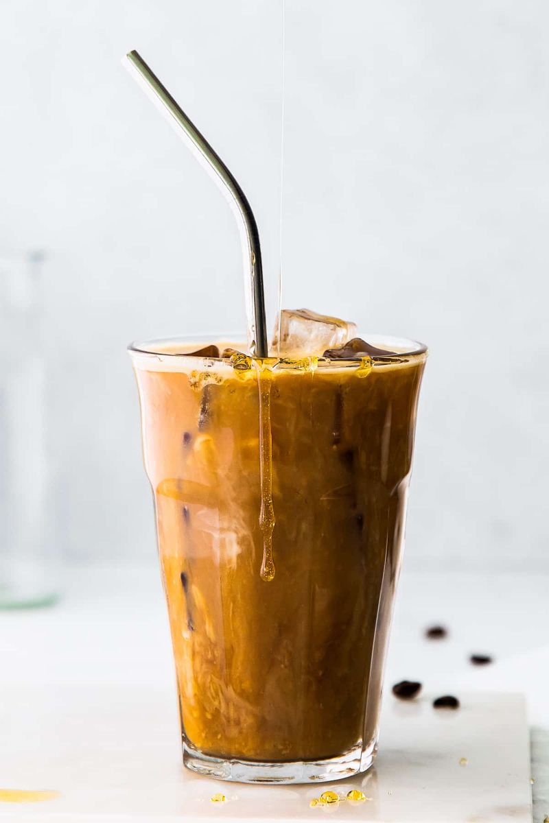 Iced Honey Almond Milk Flat White