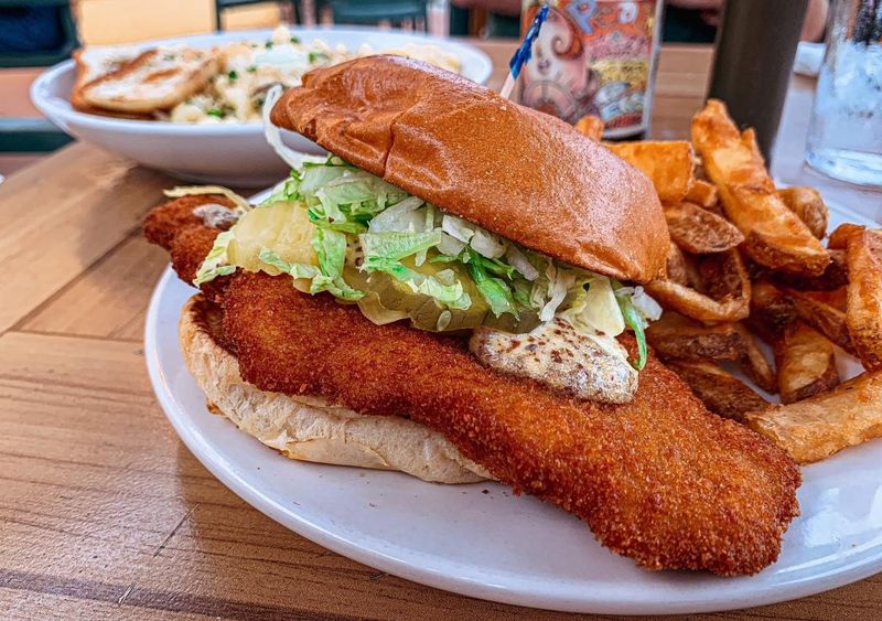 Indiana: Breaded Pork Tenderloin Sandwich