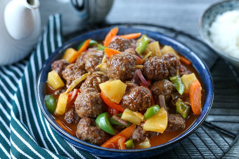 Filipino Sweet and Sour Meatballs