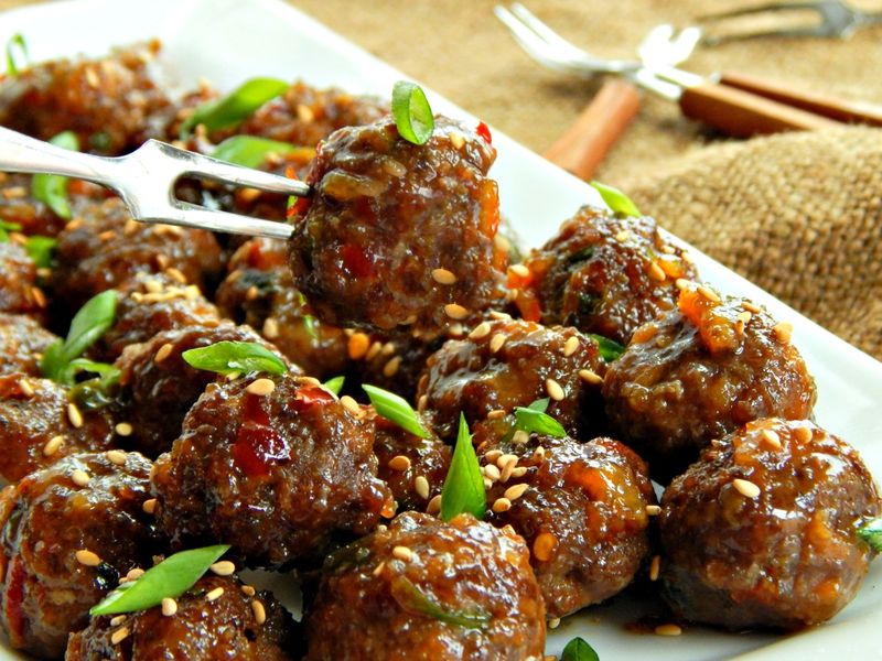 Korean Gochujang Meatballs