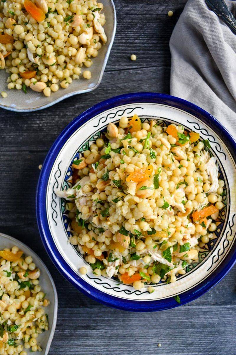 Morocco: Couscous Pearl Salad with Dates
