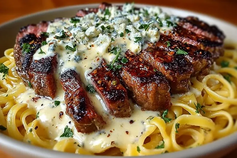 Steak Gorgonzola Pasta