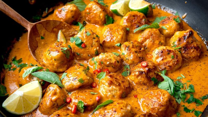Thai Coconut Curry Meatballs