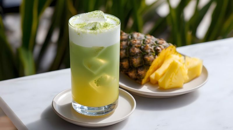 Iced Pineapple Matcha