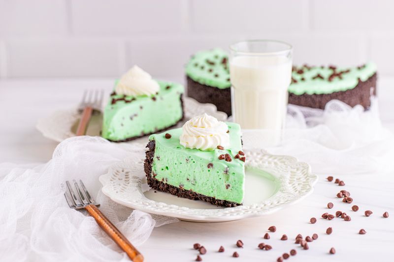 Mint Chocolate Chip Pie