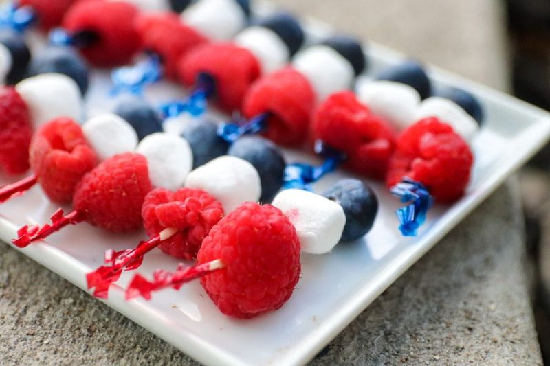 Patriotic Berry Skewers