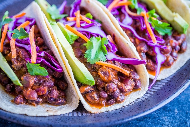 Spicy Black Bean Tacos