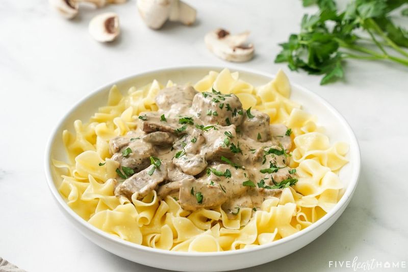 Slow-Cooker Beef Stroganoff