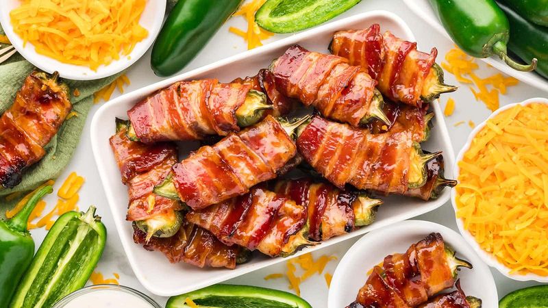 Bacon-Wrapped Jalapeño Poppers