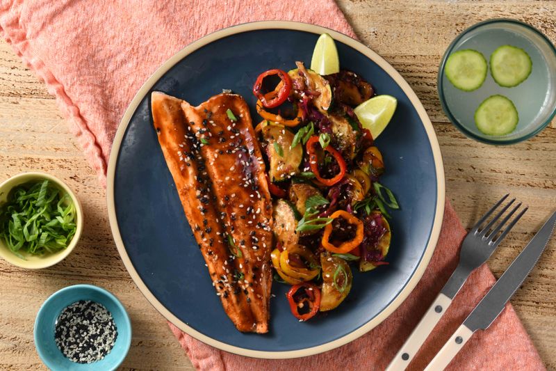 Soy Ginger Baked Trout