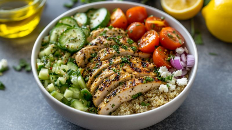 Zesty Lemon Herb Chicken Salad