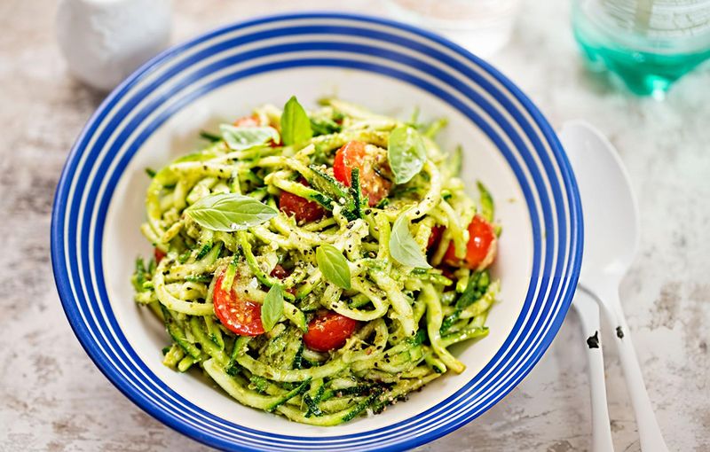 Pesto Zoodle Salad