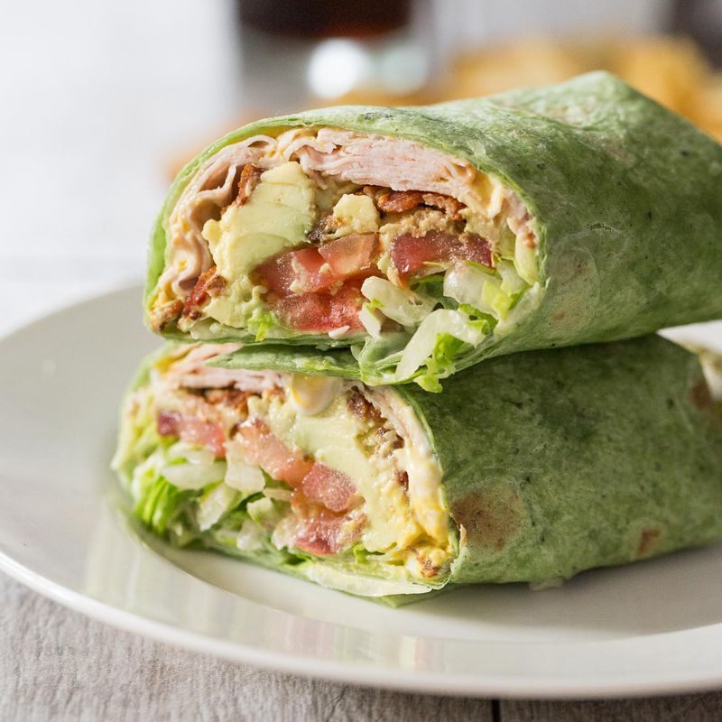 Avocado and Turkey Wrap