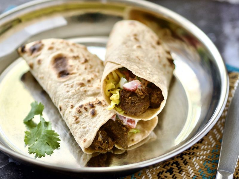 Indian Curry Wrap