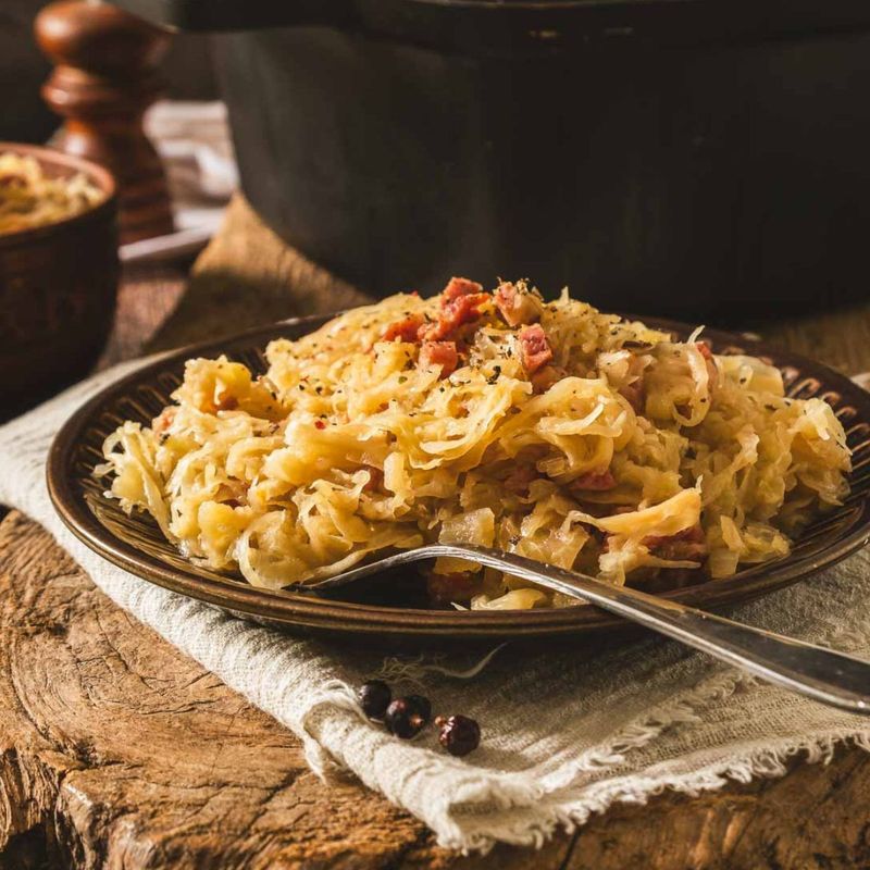 Germany: Hearty Sauerkraut Spaetzle Mix