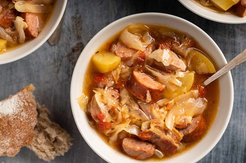 Cabbage and Sausage Soup