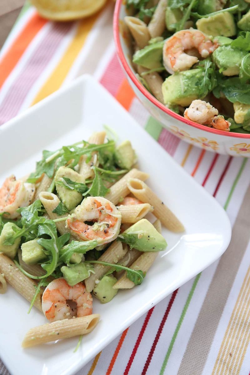 Australia: Shrimp and Avocado Pasta Down Under