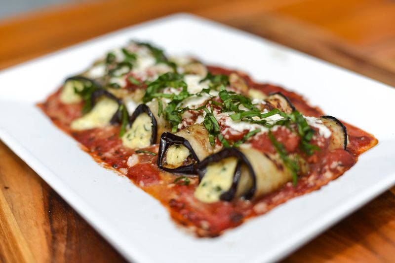 Mozzarella Eggplant Rollatini