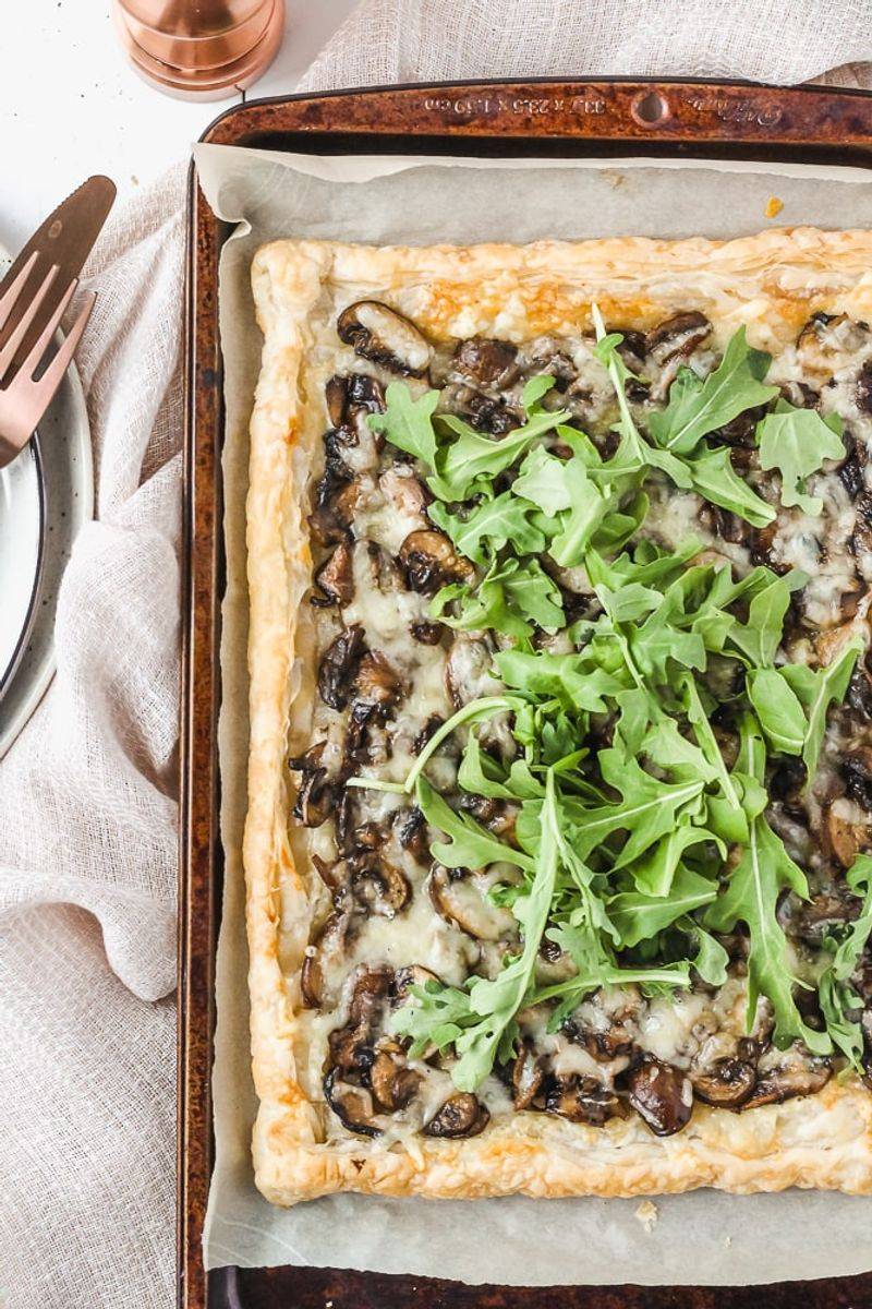 Mushroom and Goat Cheese Tart